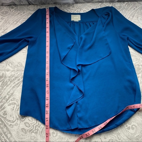 Anthropologie Maeve blue blouse ~ 0 - Picture 7 of 7